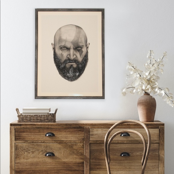 Canvas Painting Kratos - Picture 2 of 3